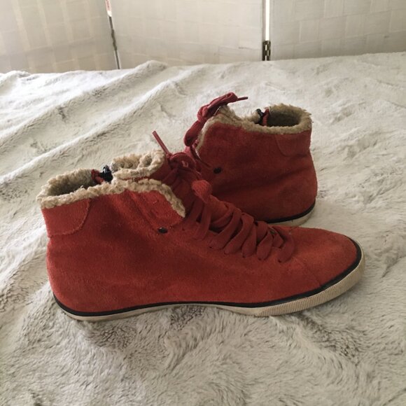 diesel beach pit women's suede sneakers size 7 - Picture 6 of 9